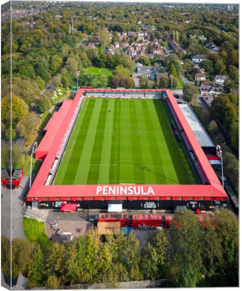 The Peninsula Stadium Canvas Print by Apollo Aerial Photography