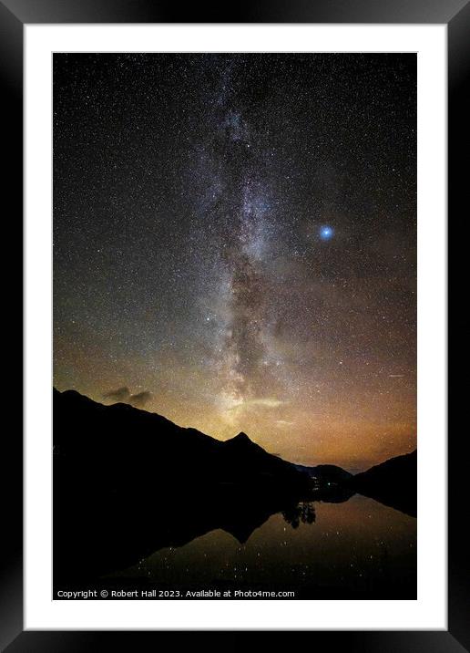 Milky Way Framed Mounted Print by Robert Hall