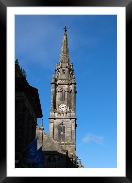 Tron Kirk Tower In Edinburgh Framed Mounted Print by Artur Bogacki