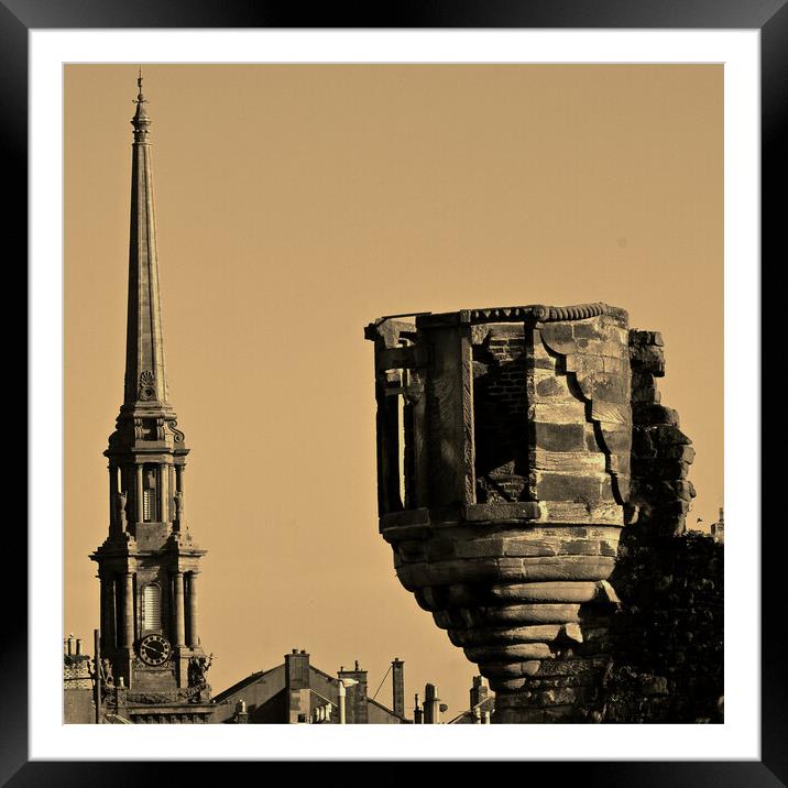 Ayr town centre architecture Framed Mounted Print by Allan Durward Photography