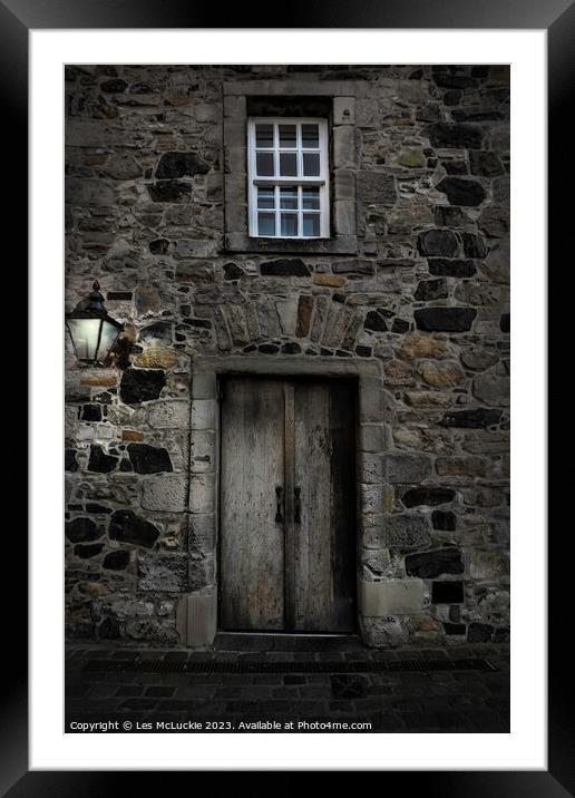 The Door to The Castle Framed Mounted Print by Les McLuckie