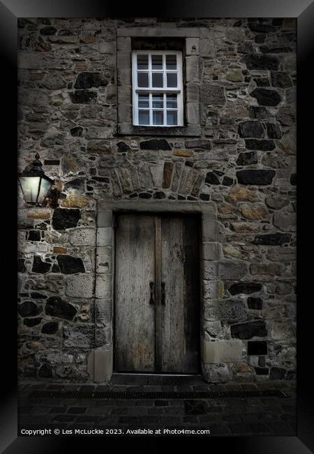 The Door to The Castle Framed Print by Les McLuckie