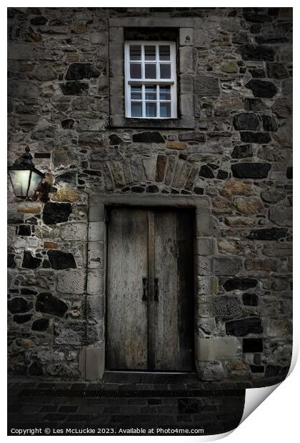 The Door to The Castle Print by Les McLuckie