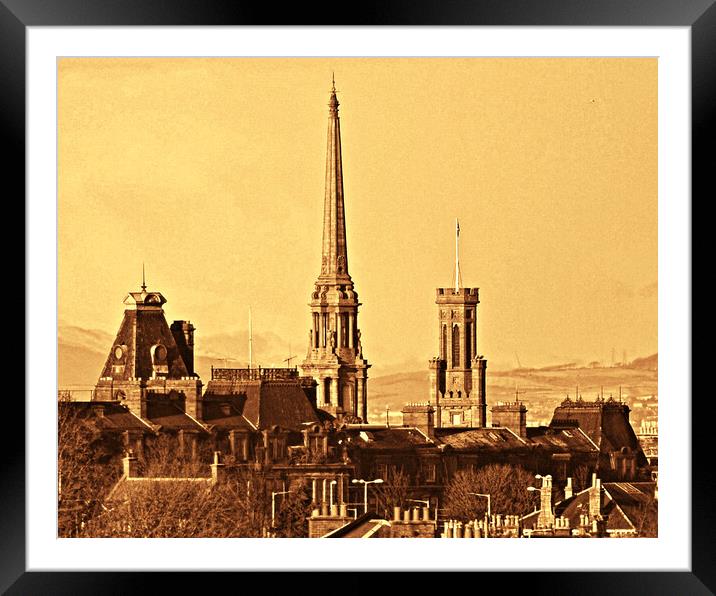 Old 19th century architecture, Ayr Framed Mounted Print by Allan Durward Photography