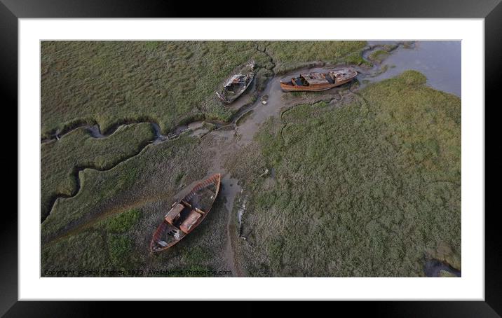 Boat Wreck Framed Mounted Print by Jack Kitchen