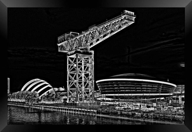 Glasgow Clydeside  (Abstract)  Framed Print by Allan Durward Photography