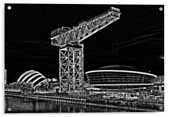 Glasgow Clydeside  (Abstract)  Acrylic by Allan Durward Photography