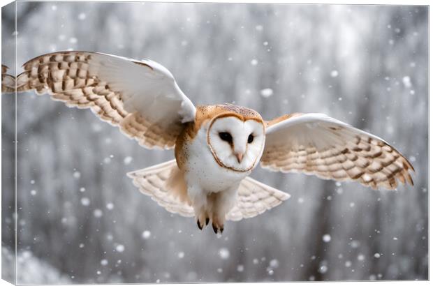 Barn Owl Canvas Print by Picture Wizard