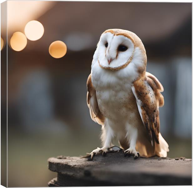Barn Owl Canvas Print by Picture Wizard