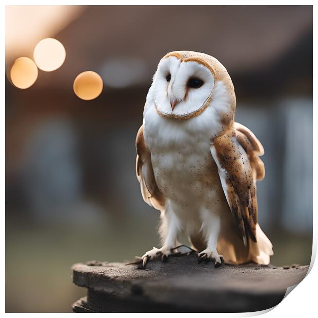 Barn Owl Print by Picture Wizard