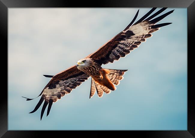 Red Kite Framed Print by Picture Wizard