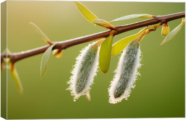 Pussy Willow Wall Art  Canvas Print by CC Designs