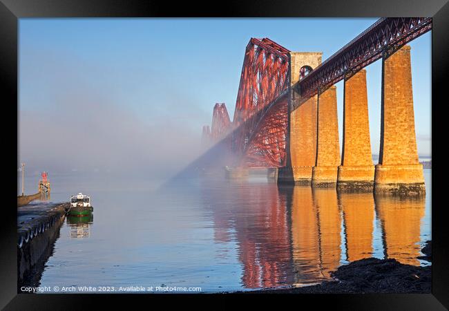 Forth Rail Bridge South Queensferry Framed Print by Arch White