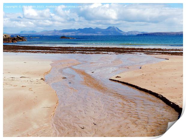Mellon Udrigle beach near Laide, Wester Ross, Scot Print by Phil Banks