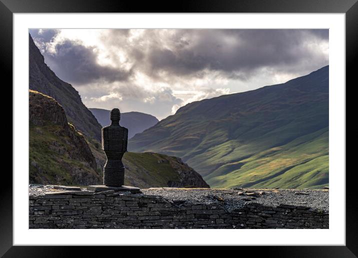 Honister Pass, Lake District Framed Mounted Print by peter schickert