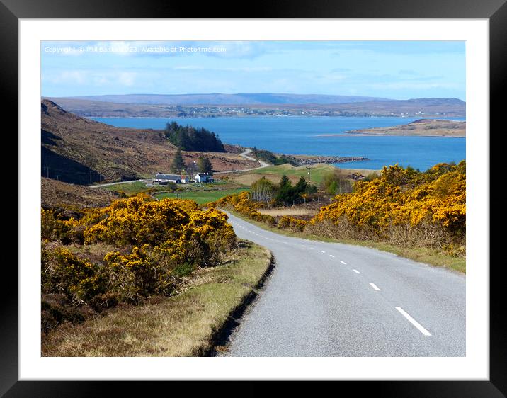 The Highland - North Coast 500 route at Gruinard B Framed Mounted Print by Phil Banks
