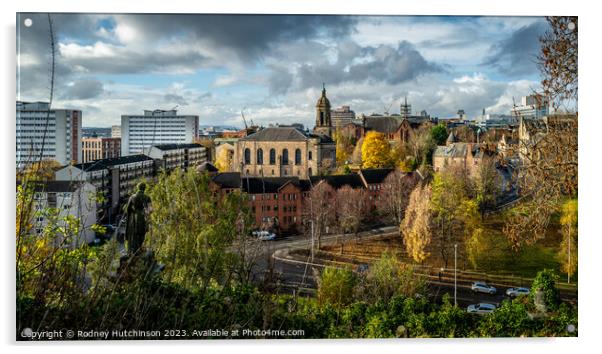 Glasgow city view Acrylic by Rodney Hutchinson
