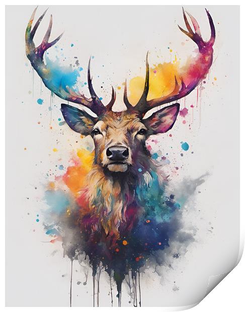 Highland Stak Ink Splat Print by Picture Wizard