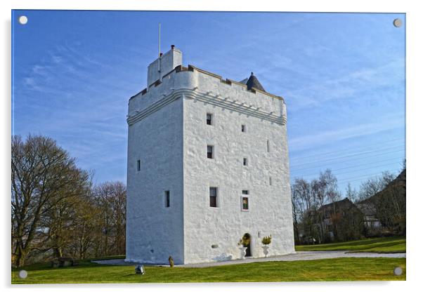 Law Castle, West Kilbride, North Ayrshire Acrylic by Allan Durward Photography
