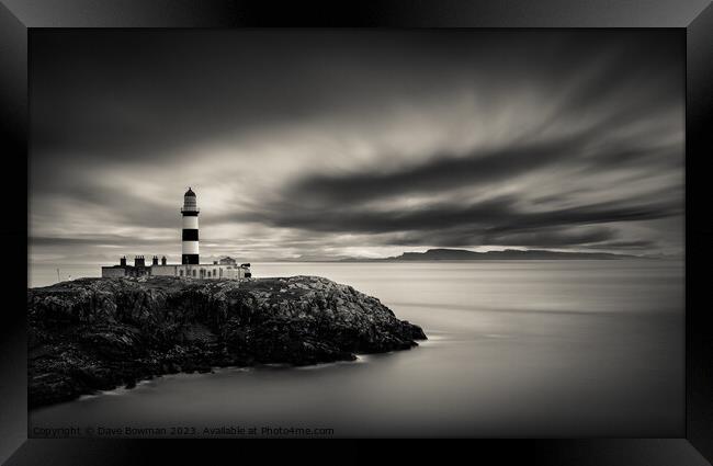 Eilean Glas Lighthouse I Framed Print by Dave Bowman
