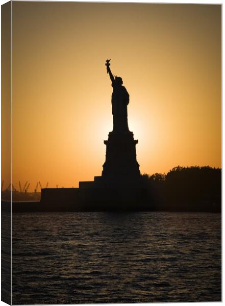 Liberty Sunset Canvas Print by Dave Bowman