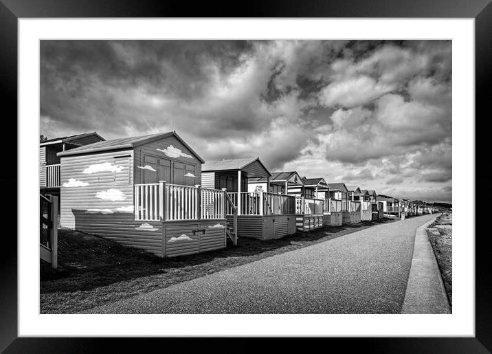 Tankerton Beach Huts   Framed Mounted Print by Darren Galpin