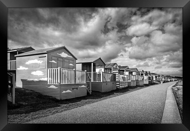 Tankerton Beach Huts   Framed Print by Darren Galpin