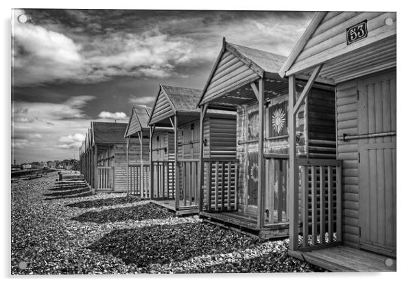 Beach Huts at Herne Bay  Acrylic by Darren Galpin