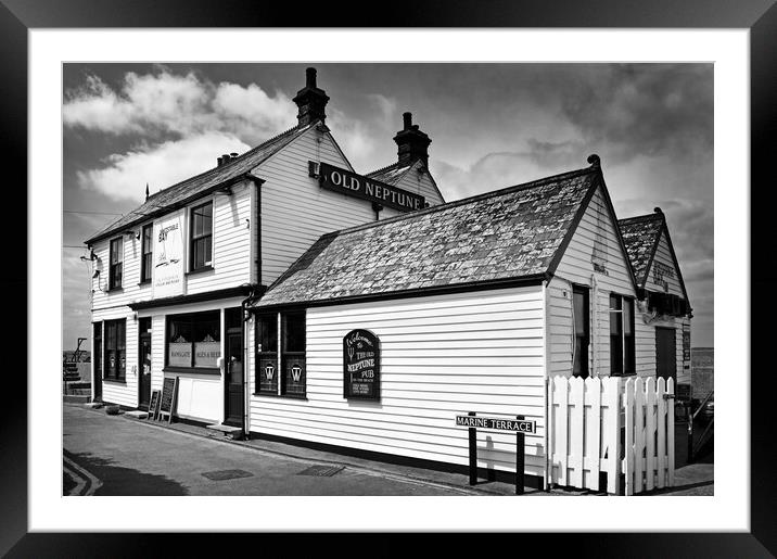 The Old Neptune Pub, Whitstable  Framed Mounted Print by Darren Galpin