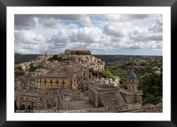 Ragusa Ibla, Sicily Framed Mounted Print by Duncan Spence