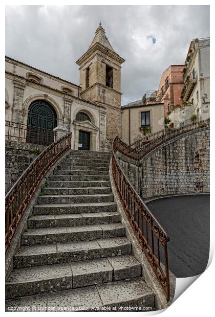 Ragusa, Sicily Print by Duncan Spence