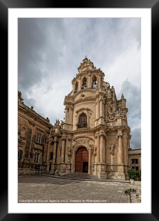 Ragusa Cathedral Framed Mounted Print by Duncan Spence