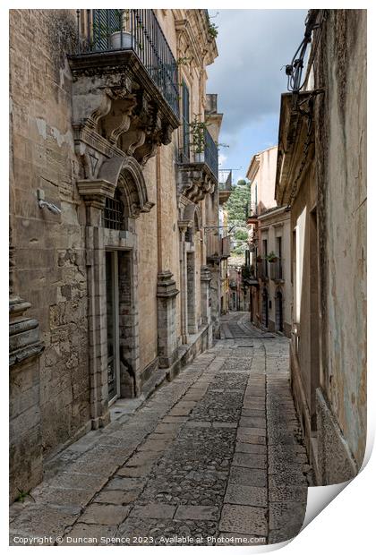 Ragusa Sicily Print by Duncan Spence