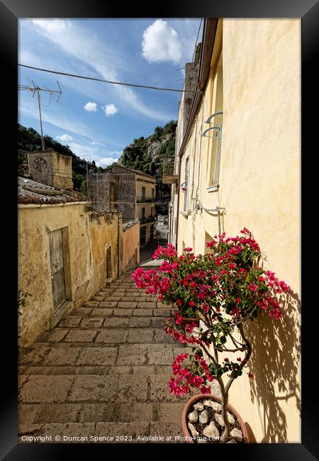 Ragusa, Sicily Framed Print by Duncan Spence