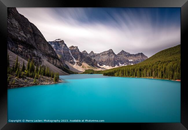 Blue Moraine Lake Dreamscape Framed Print by Pierre Leclerc Photography