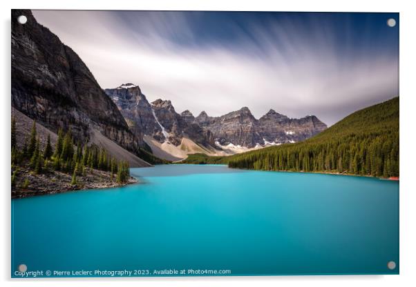 Blue Moraine Lake Dreamscape Acrylic by Pierre Leclerc Photography