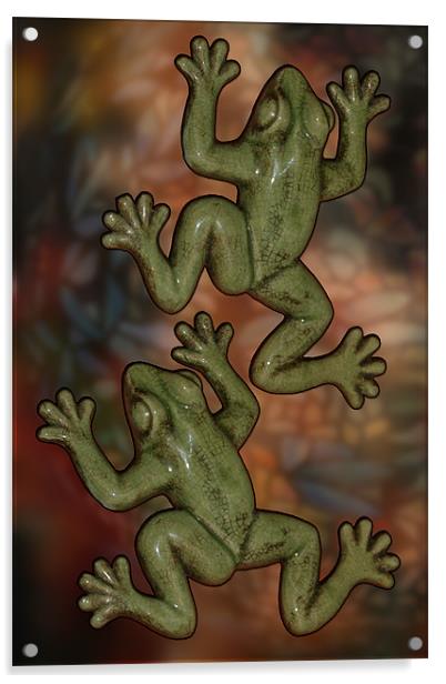 frogs 1 Acrylic by Tamma DuPree