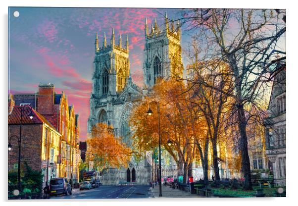 York Minster Acrylic by Alison Chambers