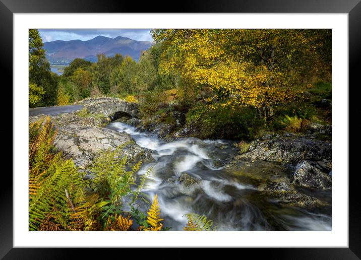 Ashness bridge Framed Mounted Print by chris smith