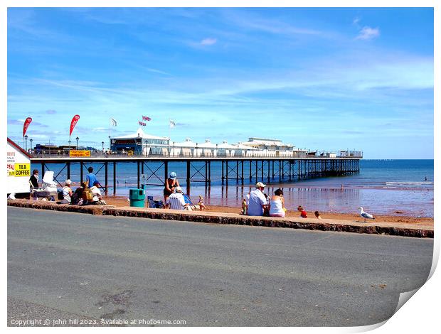 Paignton Pier. Print by john hill