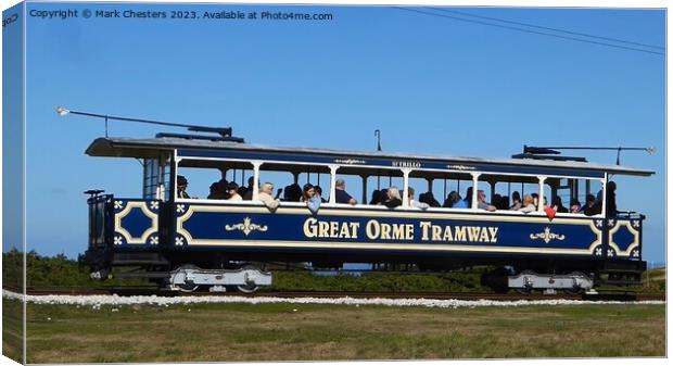 The Great Orme Tramway  Canvas Print by Mark Chesters