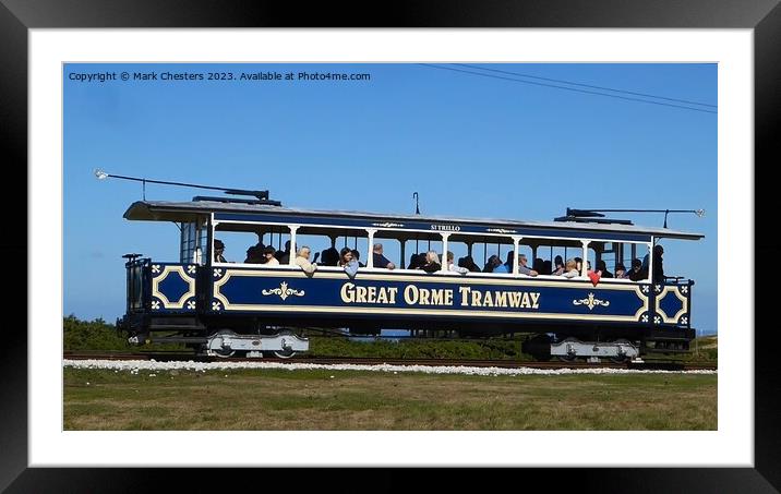The Great Orme Tramway  Framed Mounted Print by Mark Chesters