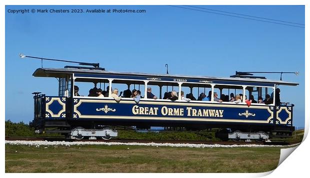 The Great Orme Tramway  Print by Mark Chesters