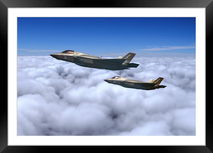 F-35 Lightning II Framed Mounted Print by J Biggadike