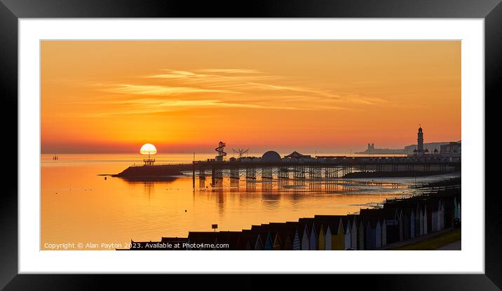 Herne bay summer sunrise Framed Mounted Print by Alan Payton
