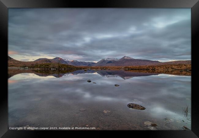 mountains  Framed Print by stephen cooper