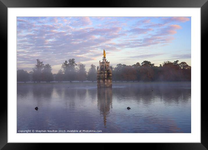 The Diana Fountain in Bushy Park, London Framed Mounted Print by Stephen Noulton