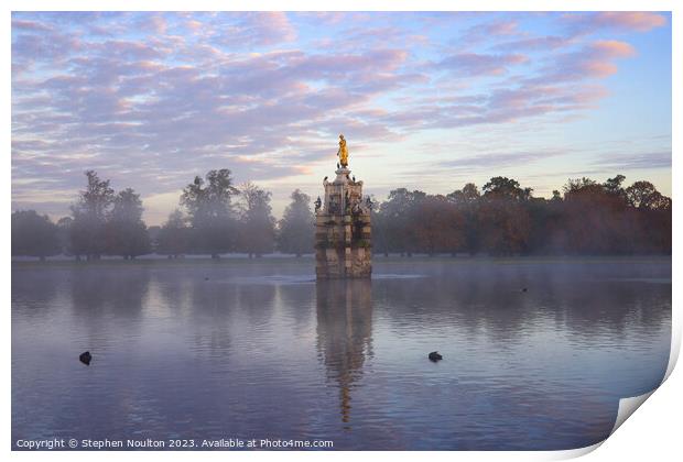 The Diana Fountain in Bushy Park, London Print by Stephen Noulton