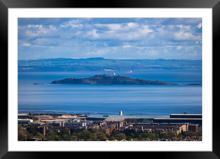 Inchkeith Island In Scotland Framed Mounted Print by Artur Bogacki