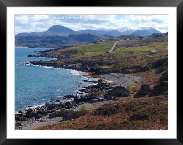 Gruinard Bay A832 and An Teallach - North West 500 Framed Mounted Print by Phil Banks